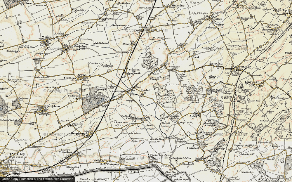 Old Map of Newball, 1902-1903 in 1902-1903