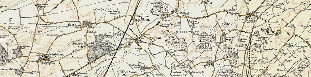 Old map of Newball in 1902-1903