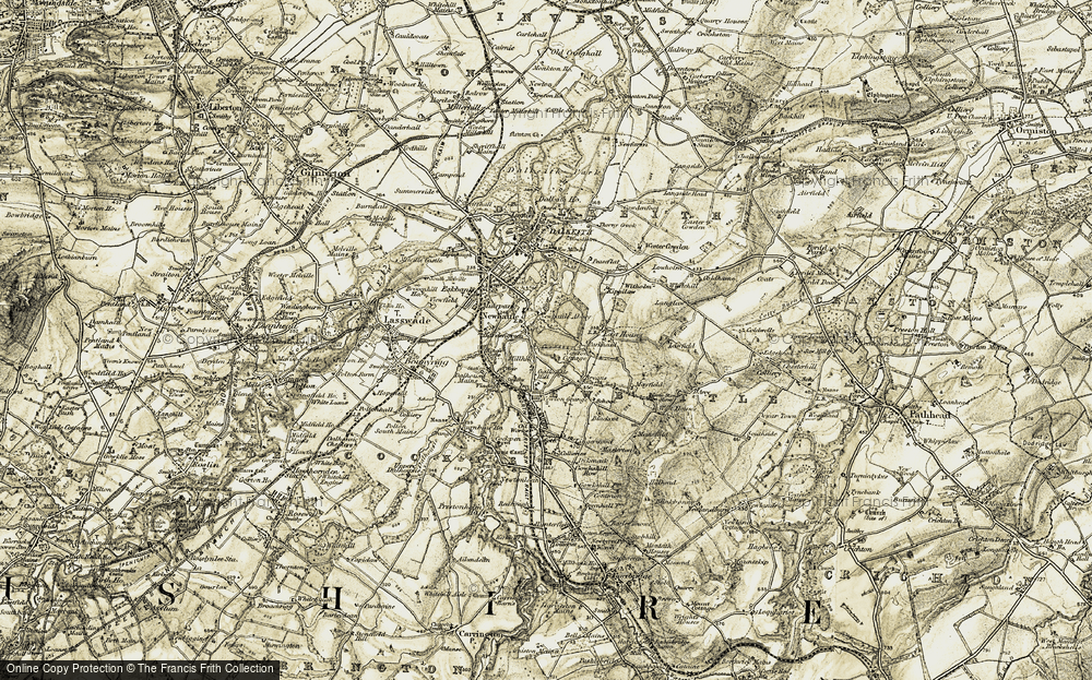 Old Map of Newbattle, 1903-1904 in 1903-1904