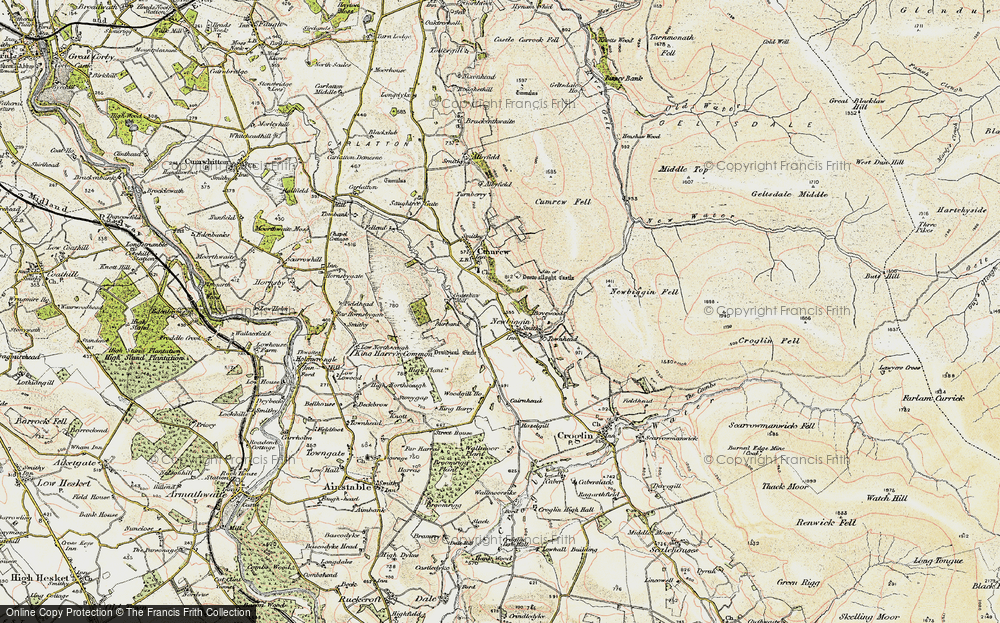 Old Map of Historic Map covering Bove Wood in 1901-1904
