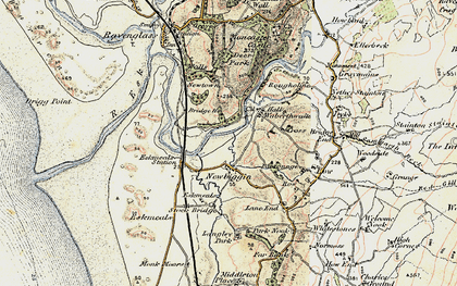 Old map of Newbiggin in 1903-1904
