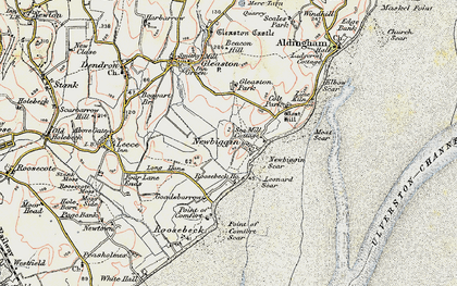 Old map of Leonard Scar in 1903-1904