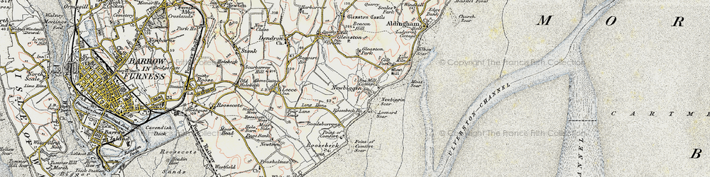Old map of Leonard Scar in 1903-1904