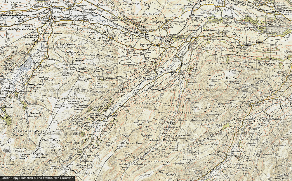 Old Map of Historic Map covering Barker in 1903-1904