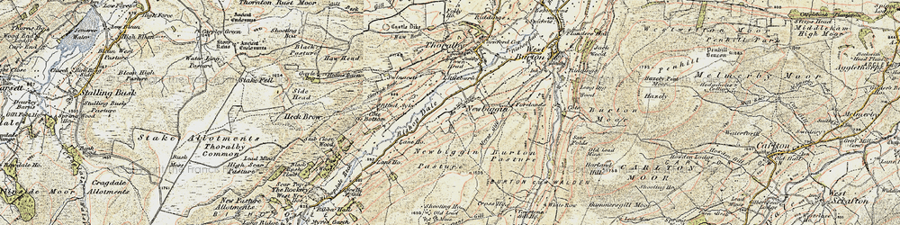 Old map of Barker in 1903-1904