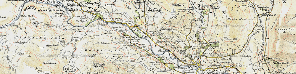 Old map of Newbiggin in 1904