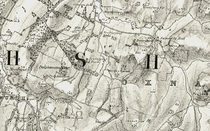 Old map of Newbigging in 1901-1904