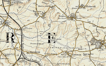 Old map of Newbold in 1901-1903