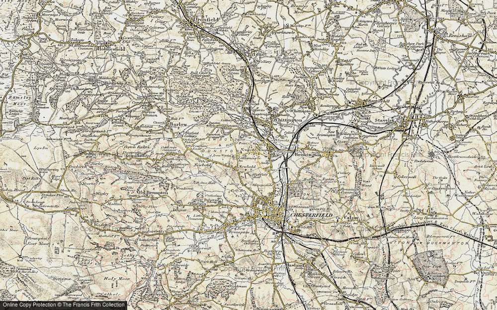 Old Map of Newbold, 1902-1903 in 1902-1903