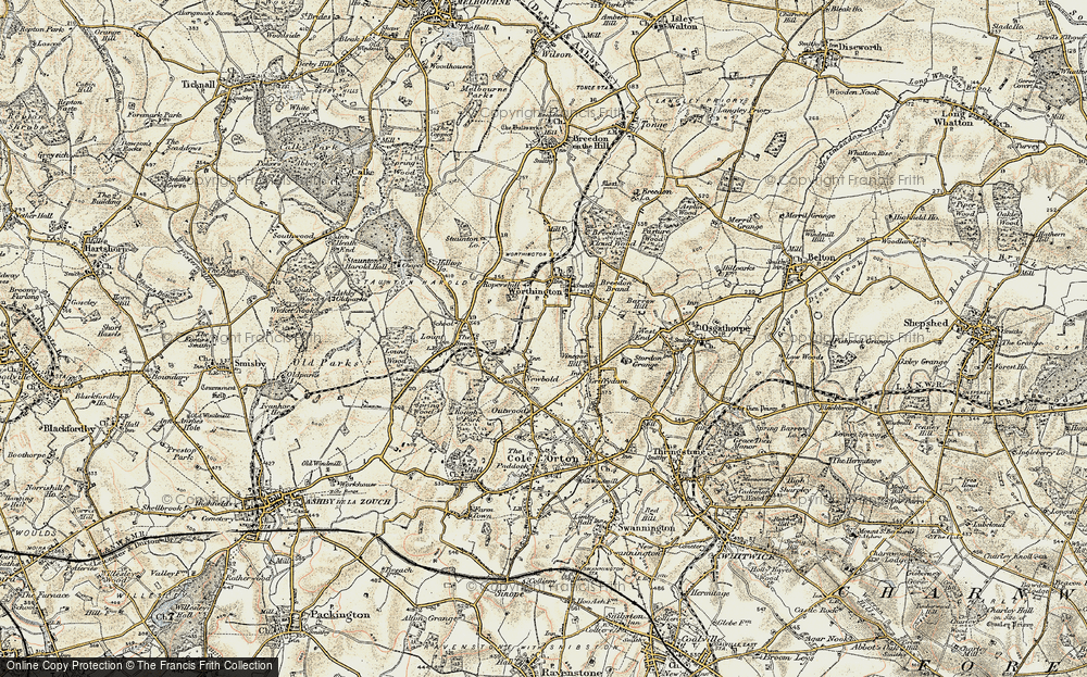 Old Map of Newbold, 1902-1903 in 1902-1903