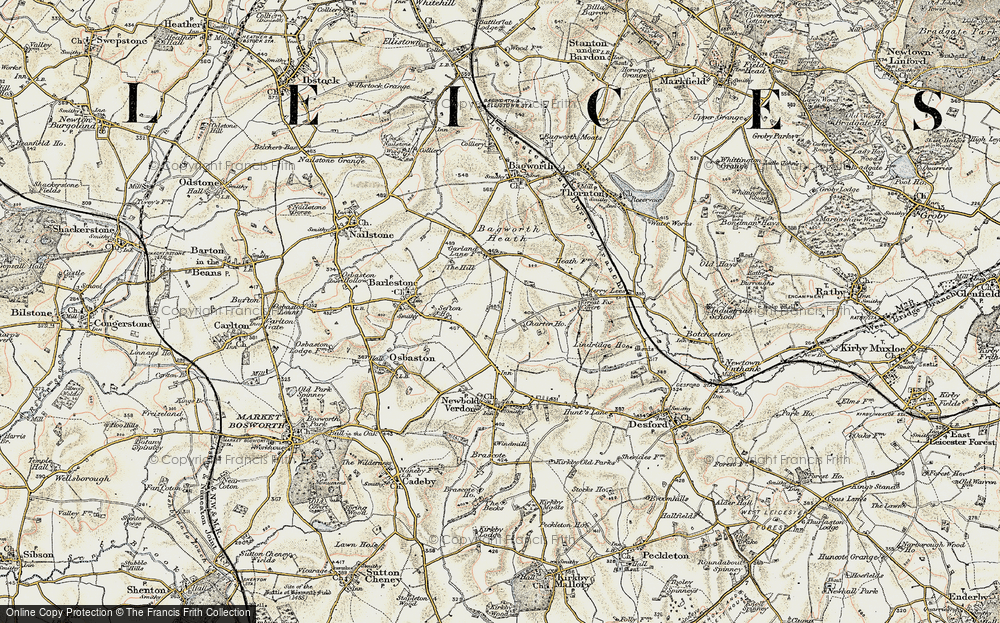 Old Map of Newbold Heath, 1901-1903 in 1901-1903
