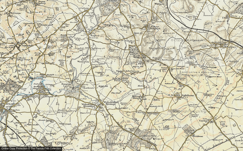 Old Map of Historic Map covering Woozeley Br in 1899-1902