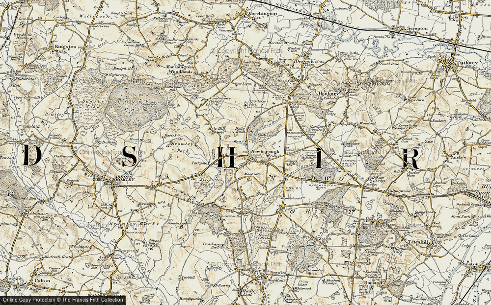 Old Map of Newborough, 1902 in 1902
