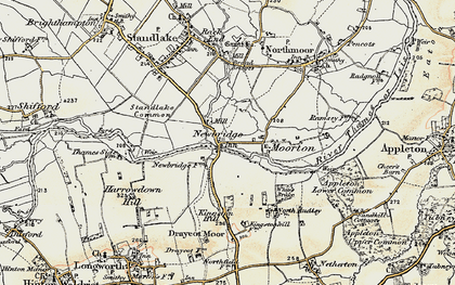 Old map of Newbridge in 1897-1899