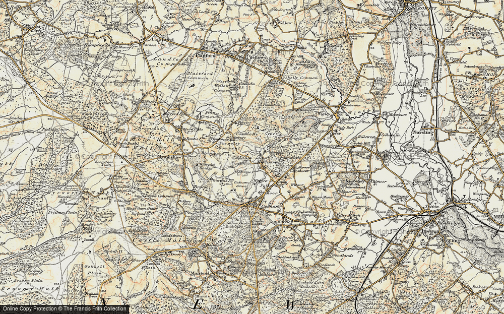 Old Map of Newbridge, 1897-1909 in 1897-1909