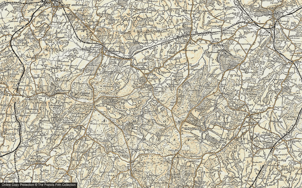 Old Map of Newbridge, 1898 in 1898