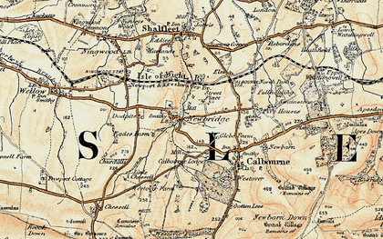 Old map of Newbridge in 1899-1909
