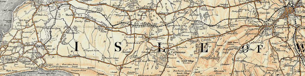 Old map of Newbridge in 1899-1909