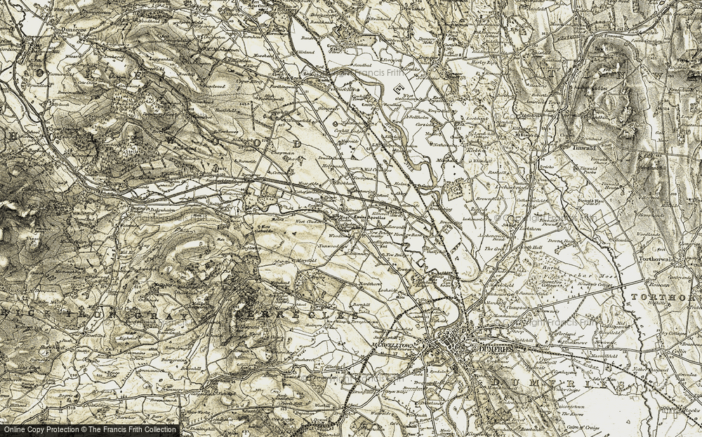 Old Map of Newbridge, 1901-1905 in 1901-1905