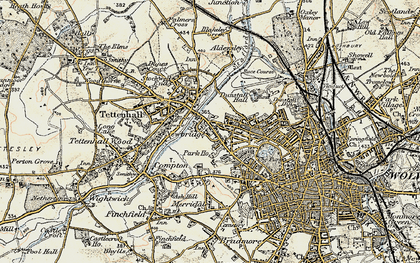 Old map of Newbridge in 1902