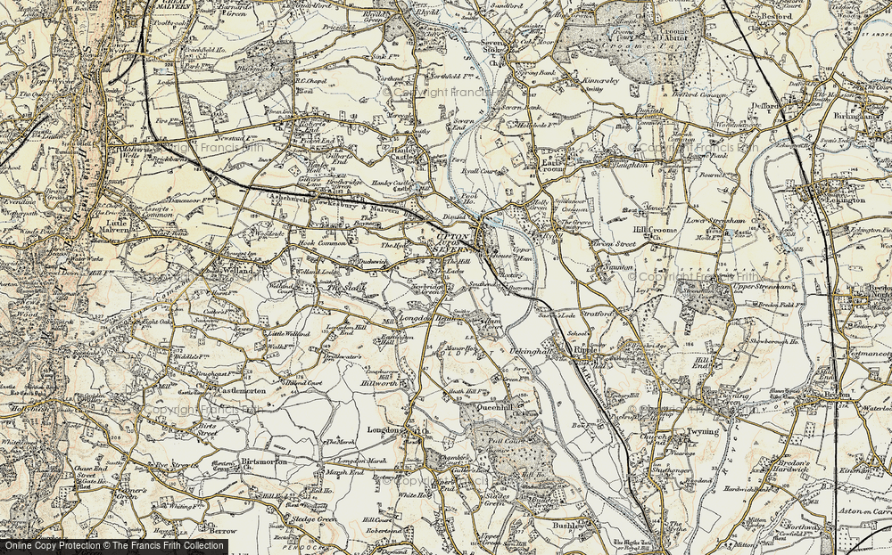 Old Map of Newbridge Green, 1899-1901 in 1899-1901