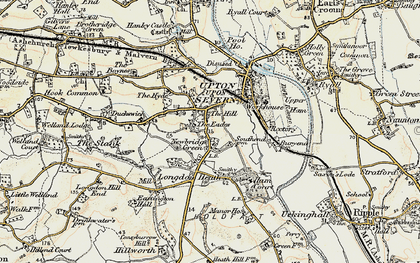 Old map of Newbridge Green in 1899-1901