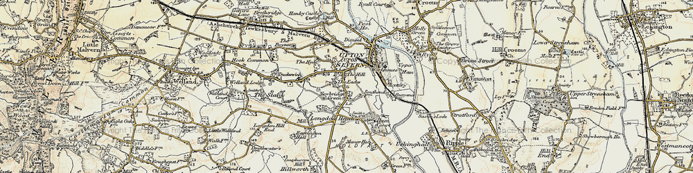 Old map of Newbridge Green in 1899-1901