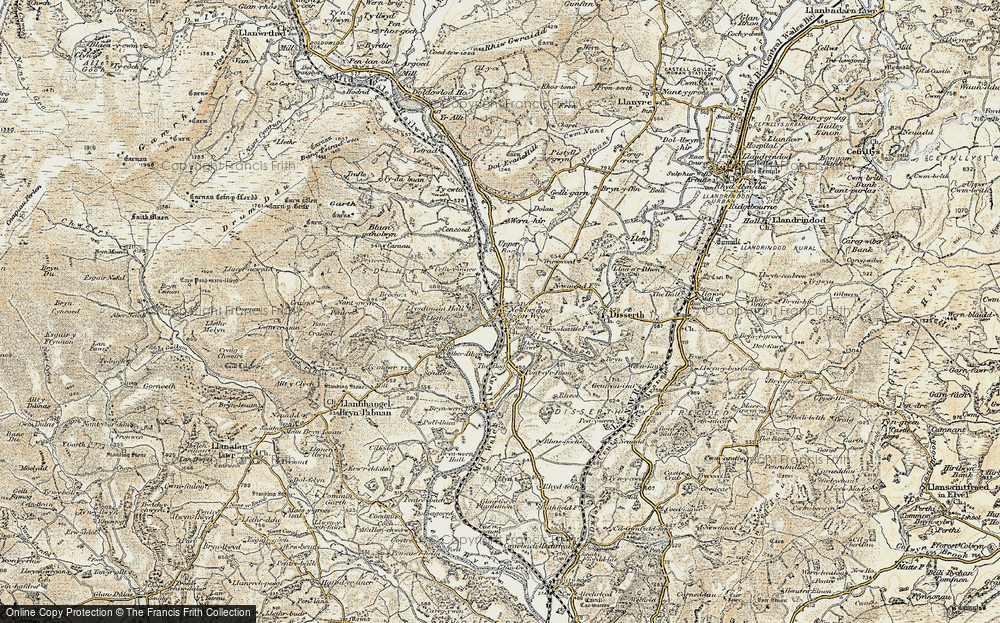 Old Map of Historic Map covering Aberithon in 1900-1903