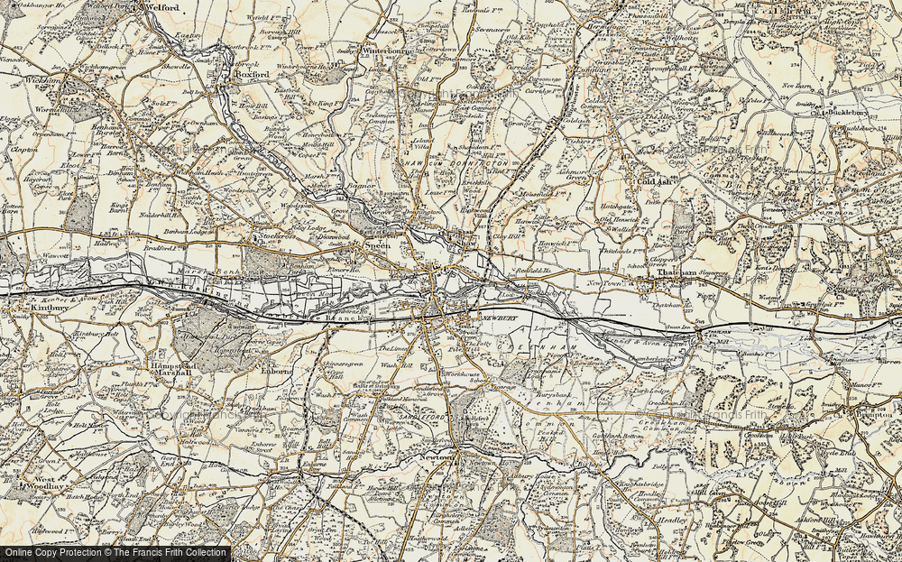 Old Map of Newbury, 1897-1900 in 1897-1900