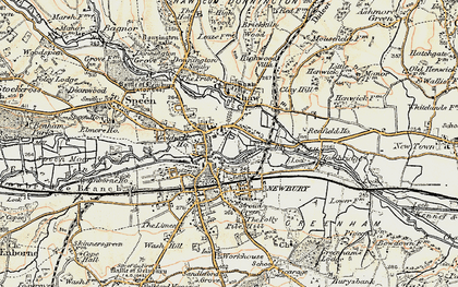Old map of Newbury in 1897-1900