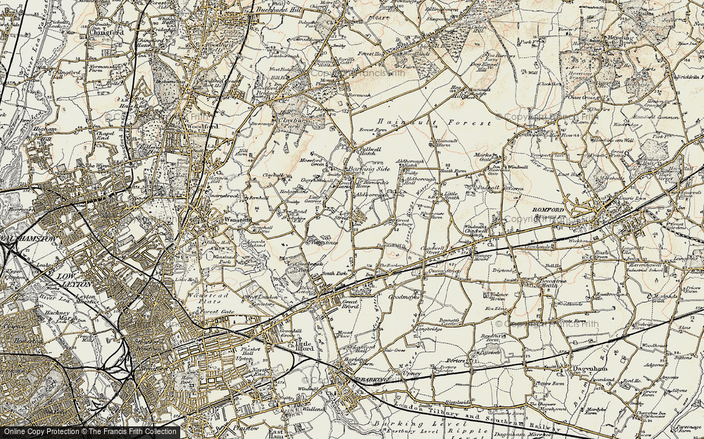 Old Map of Newbury Park, 1897-1898 in 1897-1898