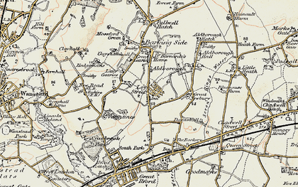 Old map of Newbury Park in 1897-1898