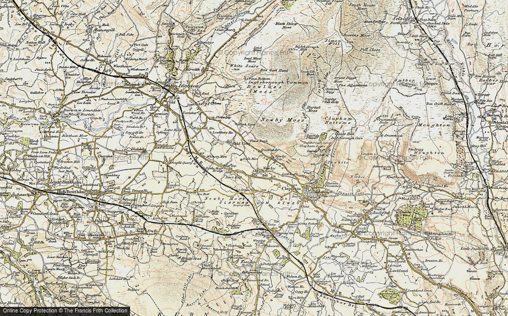 Old Map of Historic Map covering Bleak Bank in 1903-1904