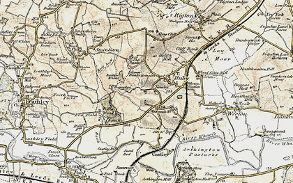 Old map of Bailey's Whins in 1903-1904