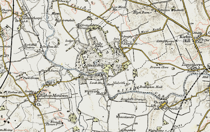 Old map of Westwick in 1903-1904