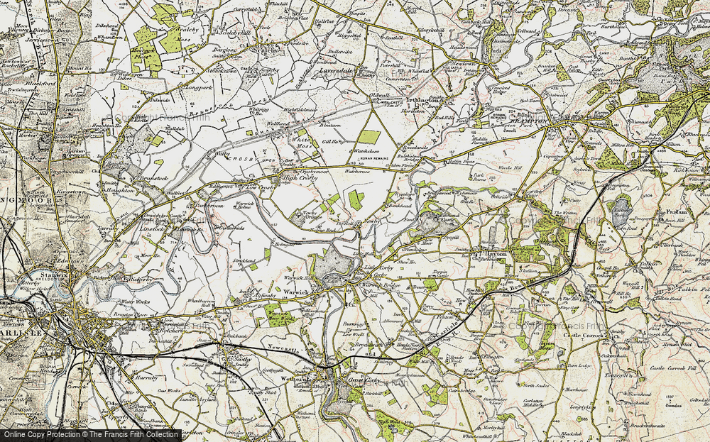 Old Map of Historic Map covering Woodside in 1901-1904