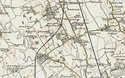 Old map of Newby Wiske in 1903-1904