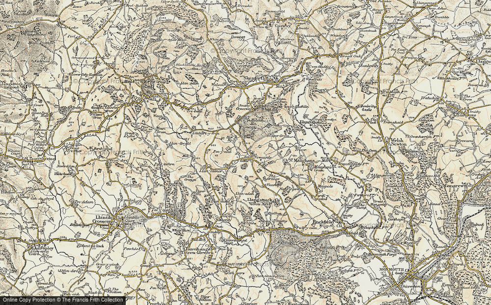 Old Map of Newcastle, 1899-1900 in 1899-1900