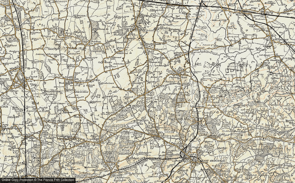 Old Map of Newchapel, 1898-1902 in 1898-1902