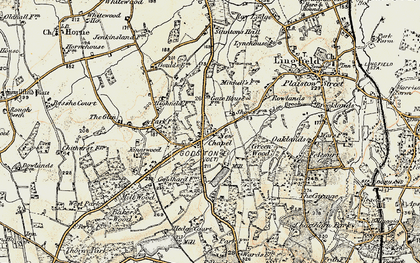 Old map of Newchapel in 1898-1902