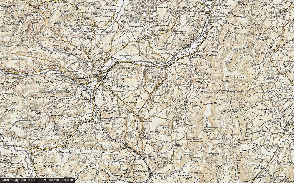 Old Map of Newchapel, 1901-1903 in 1901-1903