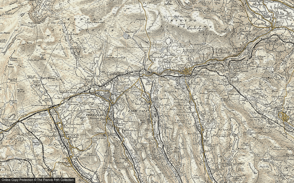 Old Map of Newchurch, 1899-1900 in 1899-1900