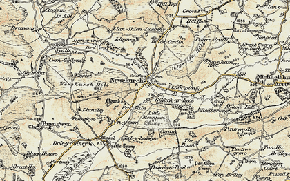 Old map of Blaencerde in 1900-1902