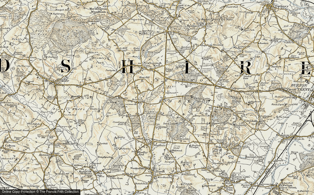 Old Map of Newchurch, 1902 in 1902