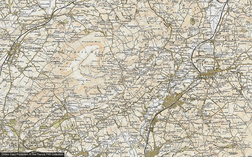 Old Map of Newchurch in Pendle, 1903-1904 in 1903-1904