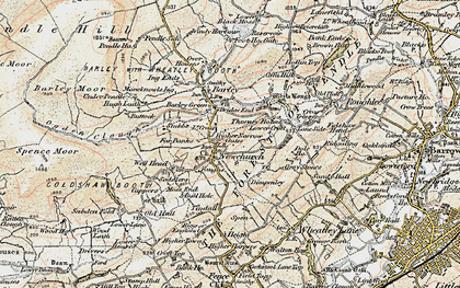 Old map of Newchurch in Pendle in 1903-1904