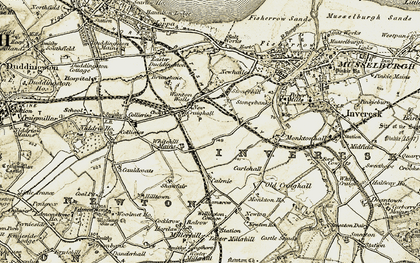Old map of Newcraighall in 1903-1904