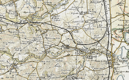 Old map of Newfield in 1901-1904