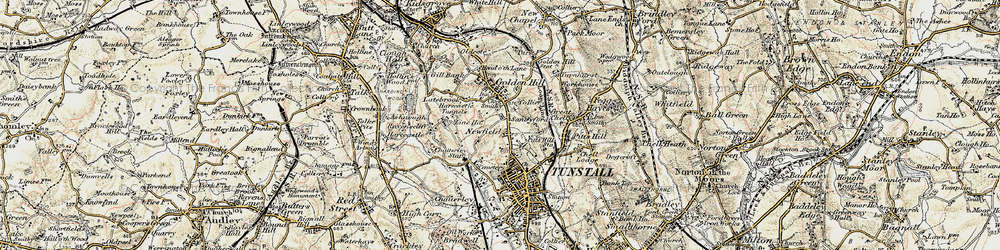 Old map of Newfield in 1902