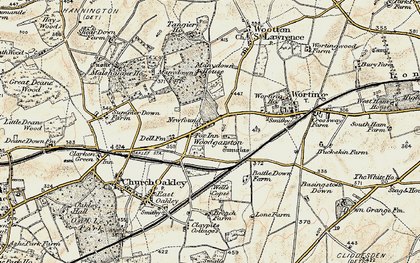 Old map of Newfound in 1897-1900